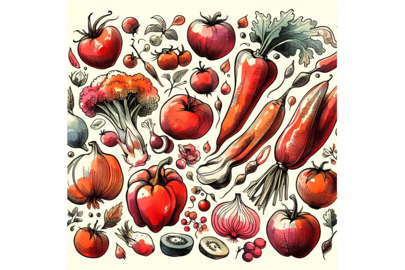 red-fruits-and-vegetables-watercolor-hand-drawn-f