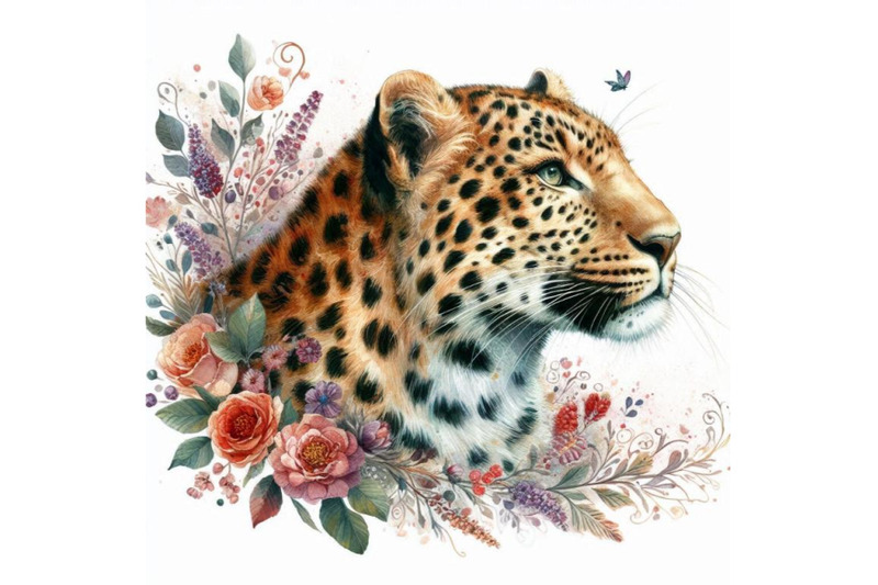 leopard-hand-drawn-watercolor-illustration