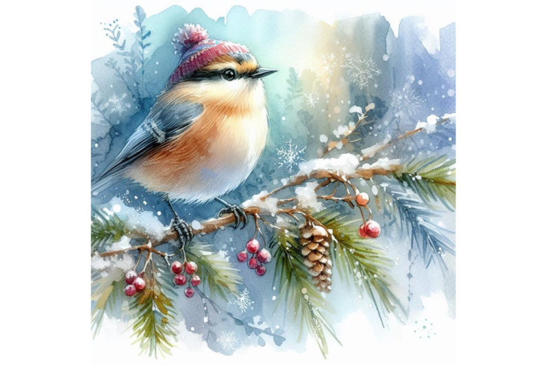 winter-bird-sketch-for-new-year-background