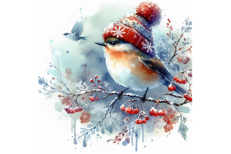 winter-bird-sketch-for-new-year-background