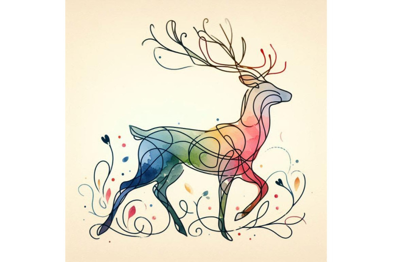 watercolor-reindeer-illustration-christmas-card