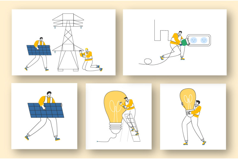 25-lighting-and-electricity-energy-illustration