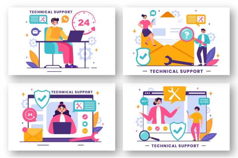 13-technical-support-system-illustration