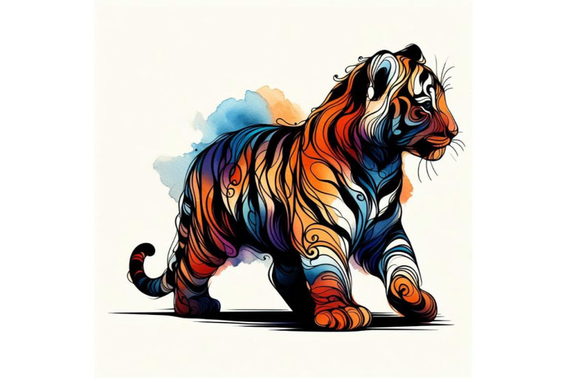 tiger-cub-wild-animals-watercolor-illustration