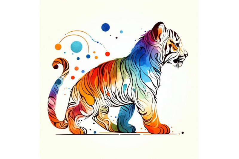 tiger-cub-wild-animals-watercolor-illustration