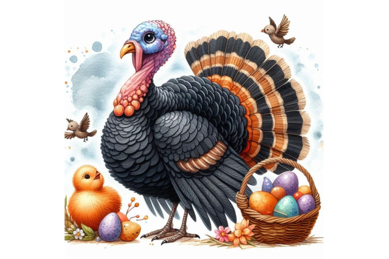 turkey-bird-cartoon-farm-bird