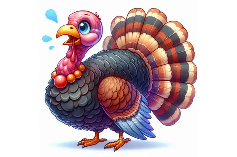 turkey-bird-cartoon-farm-bird