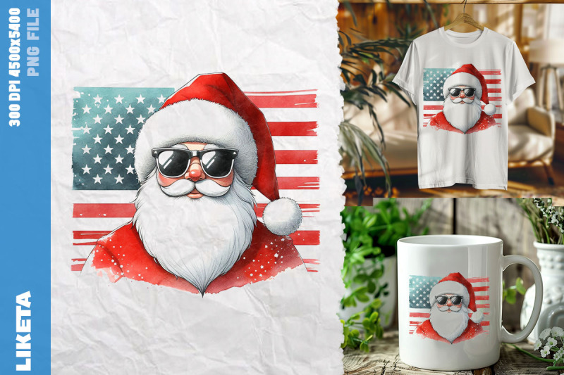 patriotic-santa-christmas-in-july