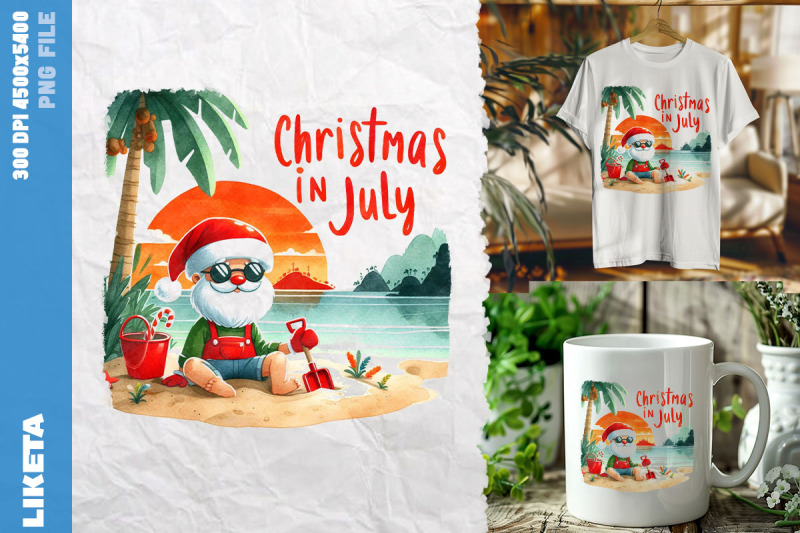 beach-scene-christmas-in-july