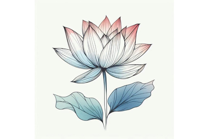 white-lotus-watercolor-botanical-illustration