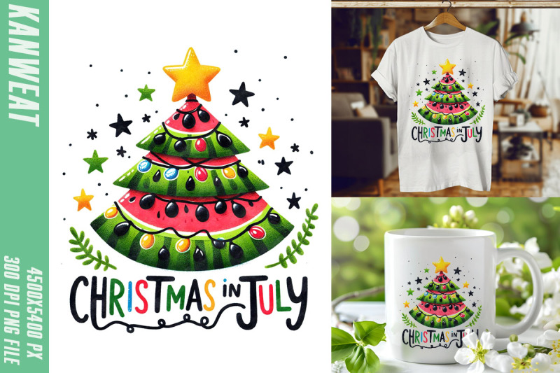 watermelon-tree-christmas-in-july