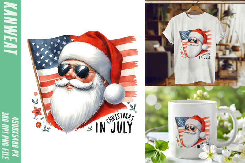 patriotic-santa-christmas-in-july