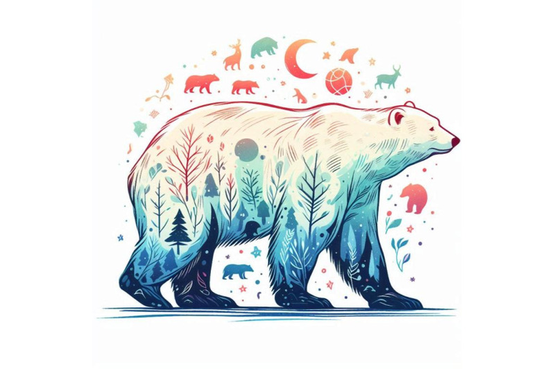 polar-bear-hand-drawn-watercolor-illustration