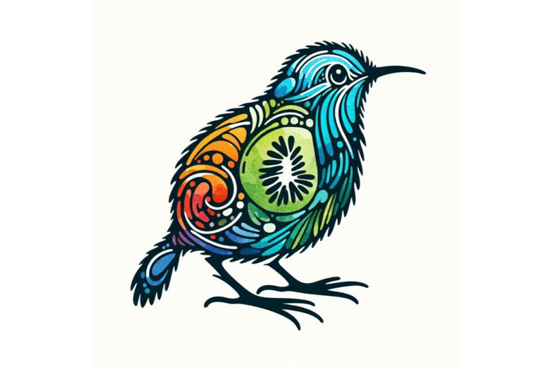 kiwi-bird-hand-drawn-watercolor-illustration