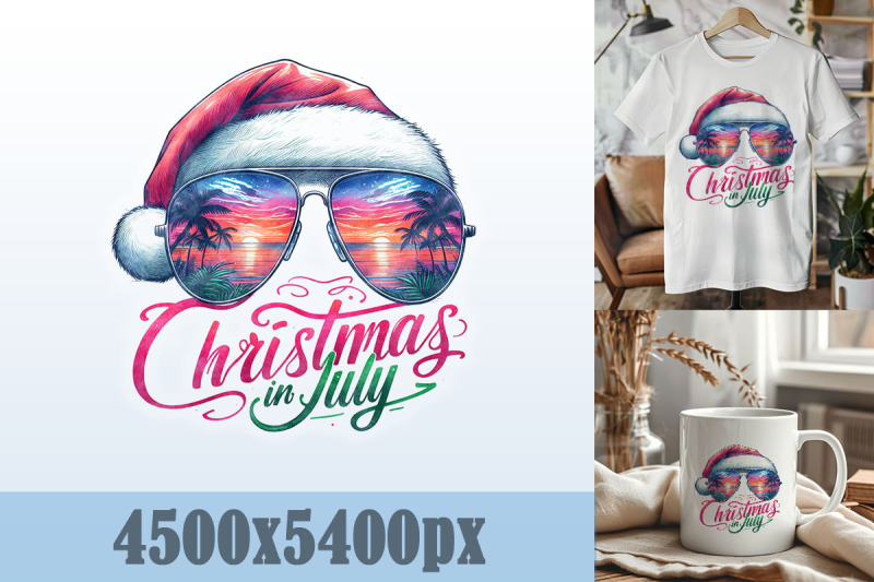 christmas-in-july-sunglasses-art