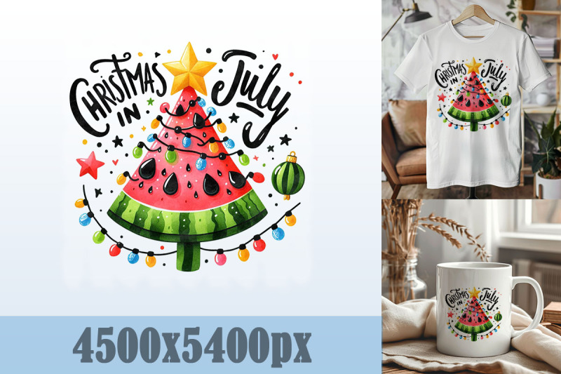 watermelon-tree-christmas-in-july