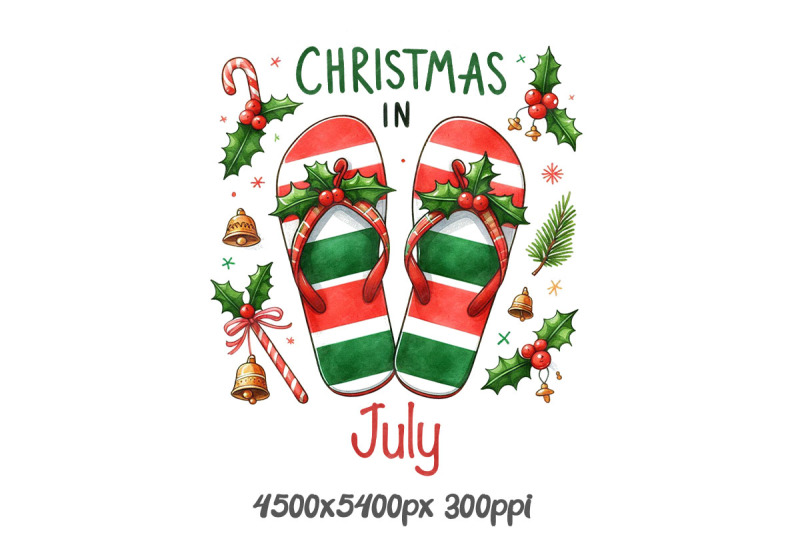 flip-flops-christmas-in-july-art