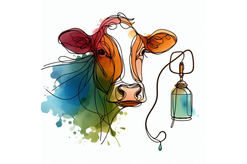 cow-cow-watercolor-illustration-milking-cow-breed