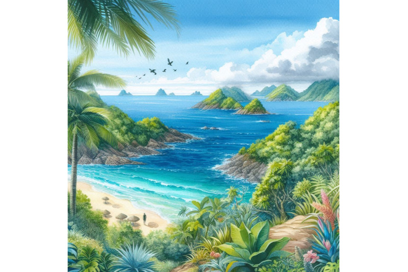 watercolor-tropical-narute-illustration