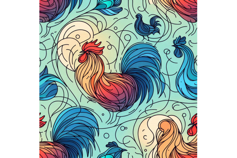 seamless-pattern-with-chicken-and-rooster