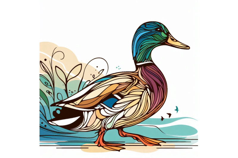 wild-duck-mallard-watercolor-illustration