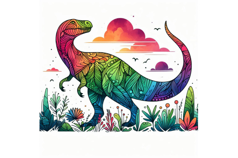 dinosaur-dinosaur-watercolor-drawing-dinosaur-illustration