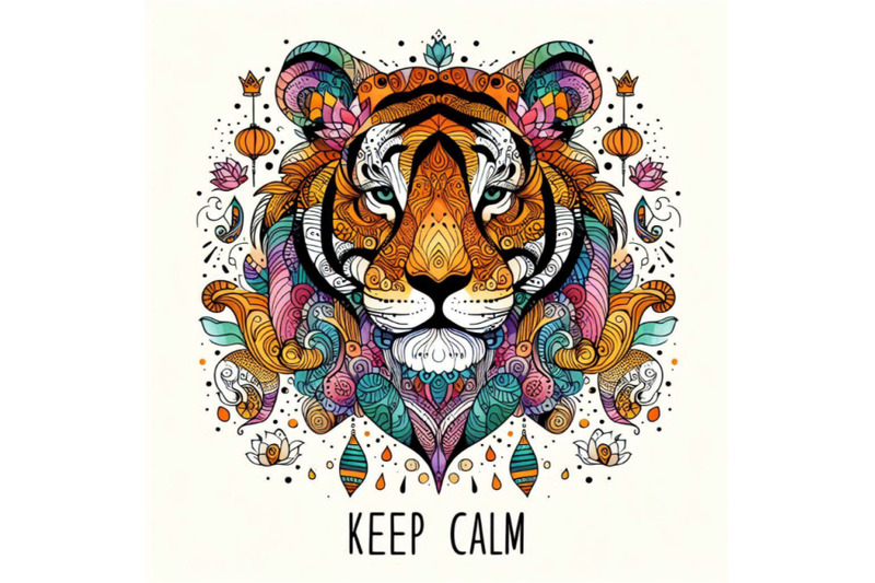 keep-calm-tiger-watercolorr-illustration