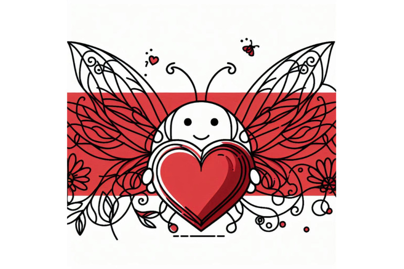 valentine-day-and-cute-ladybug-red-heart