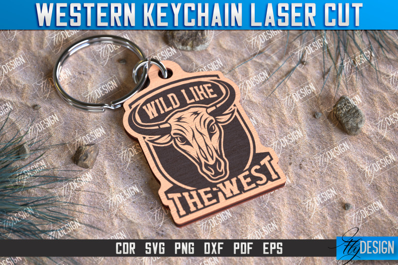 western-keychain-laser-cut-bundle-gift-idea-cowboy-amp-wild-west