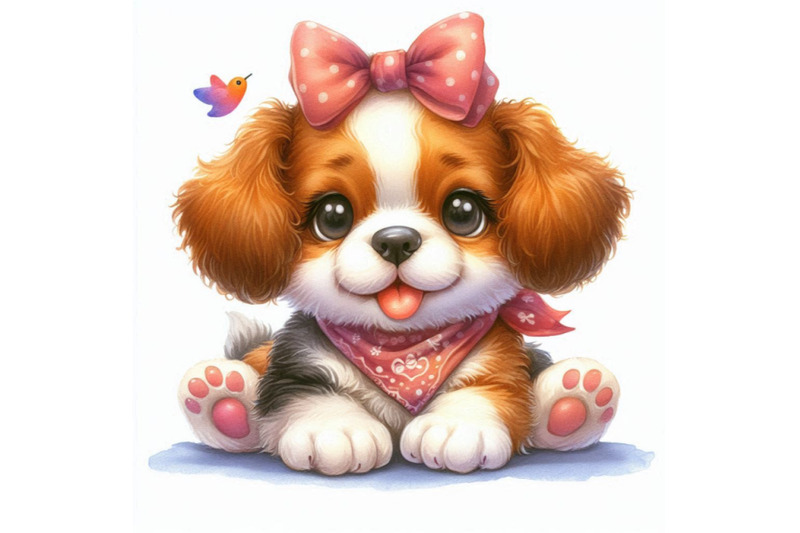 funny-puppy-dog-watercolor-illustration