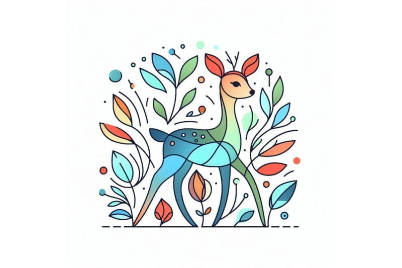 cartoon-fawn-forest-animal-illustration