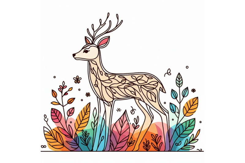 cartoon-fawn-forest-animal-illustration