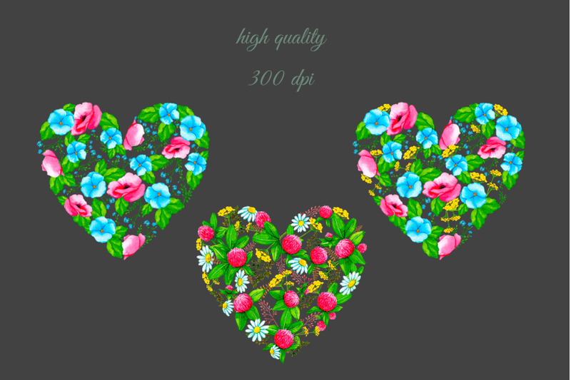 flower-hearts-watercolor-sublimation-png