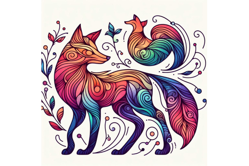 fox-hand-drawn-watercolor-illustration