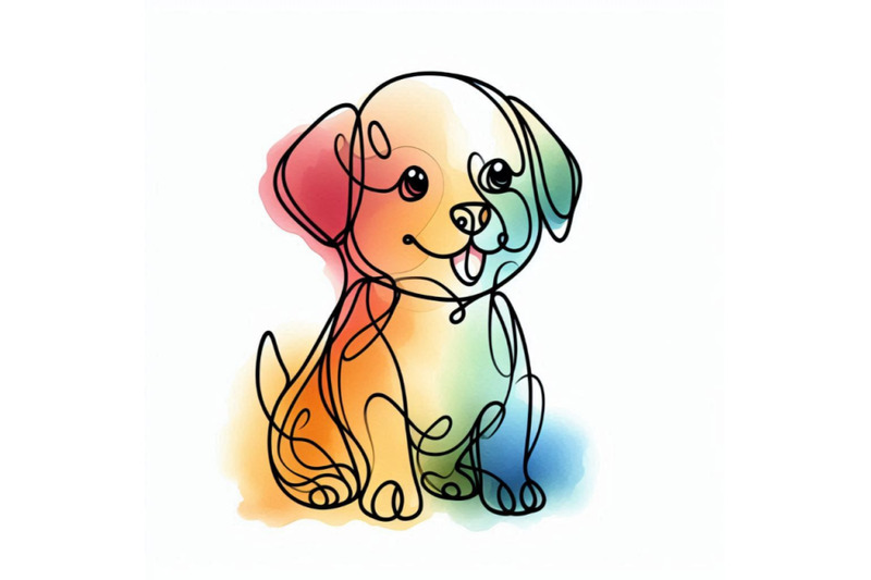 cute-dog-watercolor-puppy-dog-illustration