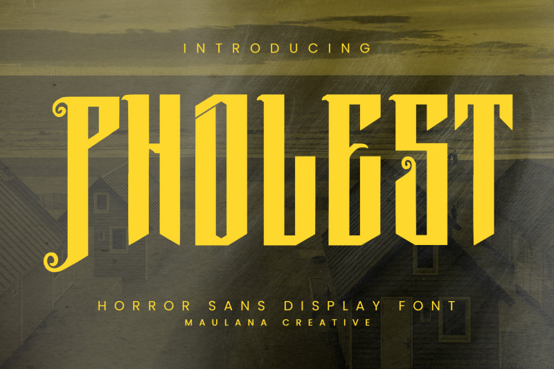 pholest-horror-sans-display-font