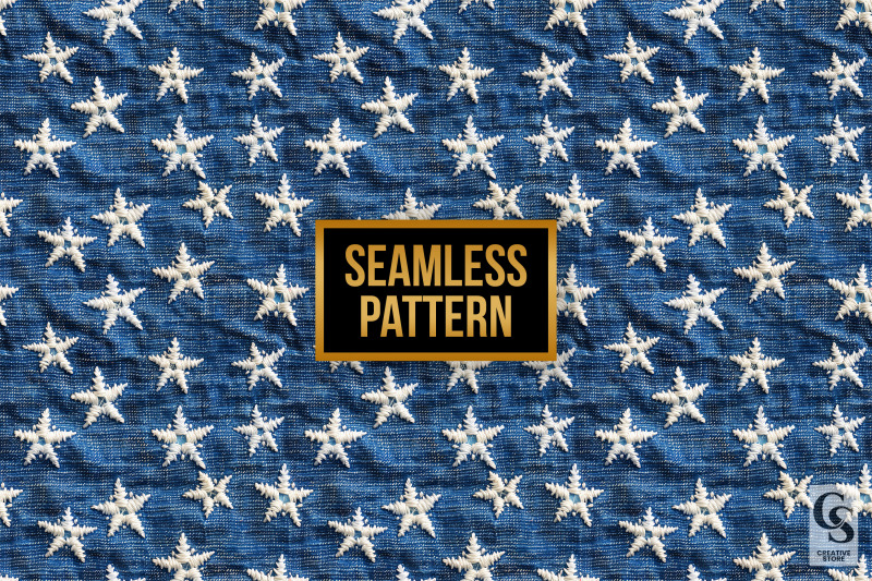 white-embroidered-stars-on-denim-seamless-patterns