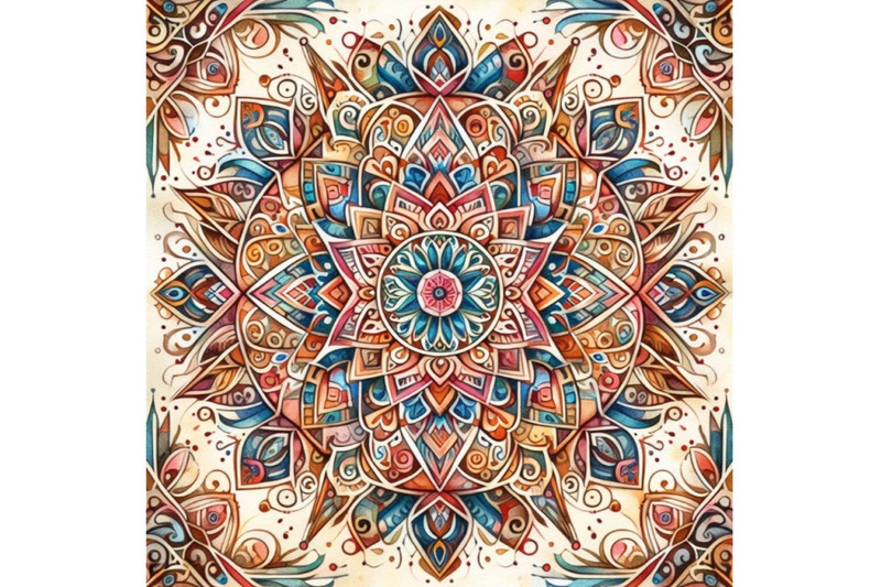 ethnic-ornament-watercolor-background