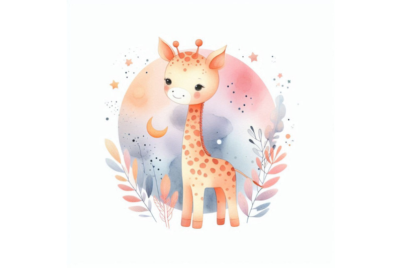 watercolor-giraffe-illustration-cute-giraffe