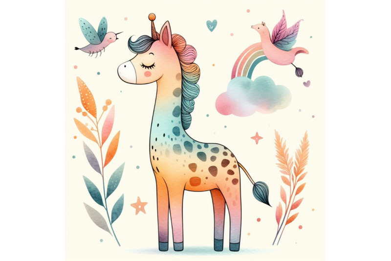 watercolor-giraffe-illustration-cute-giraffe