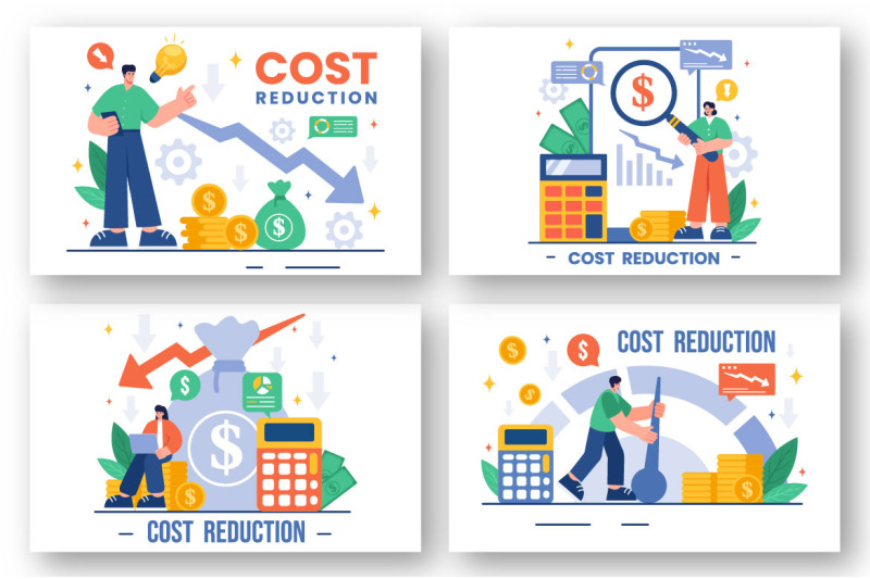 13-cost-reduction-business-illustration