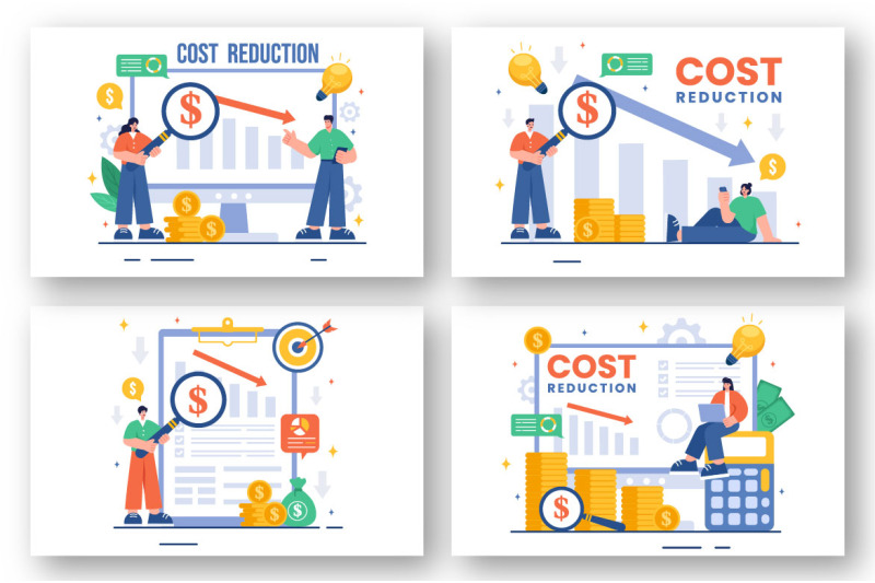 13-cost-reduction-business-illustration