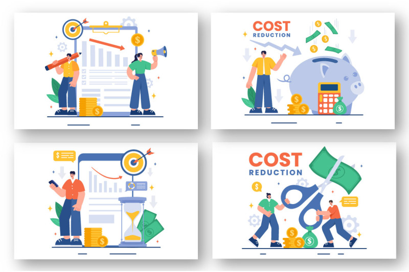 13-cost-reduction-business-illustration