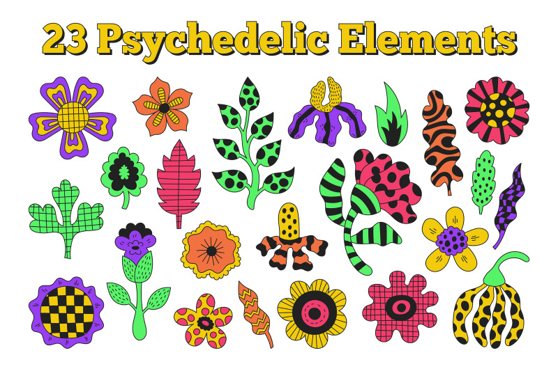 vibrant-funky-flowers-png-clipart