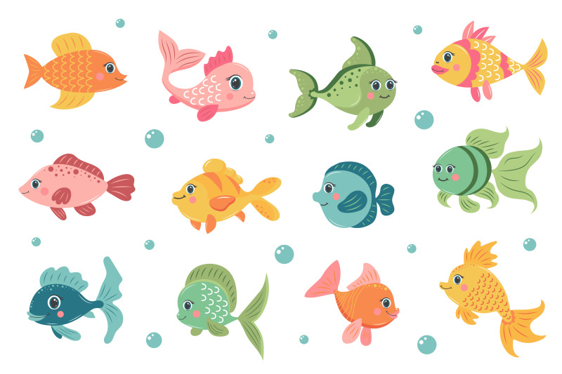 cute-fish-clipart-set