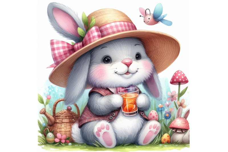 funny-rabbit-watercolor-illustration