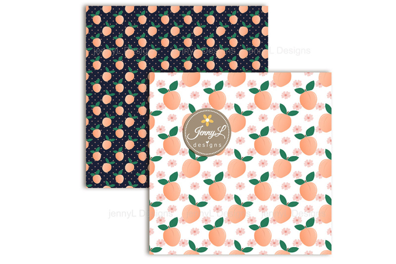 peaches-seamless-digital-papers-and-clipart