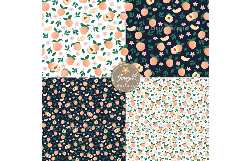 peaches-seamless-digital-papers-and-clipart