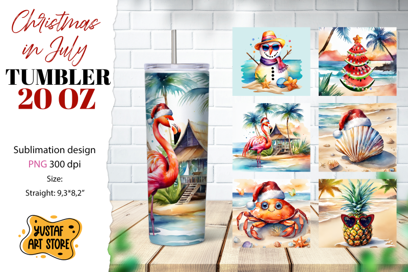 christmas-in-july-tumbler-bundle-24-watercolor-design