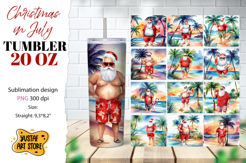 christmas-in-july-tumbler-bundle-24-watercolor-design